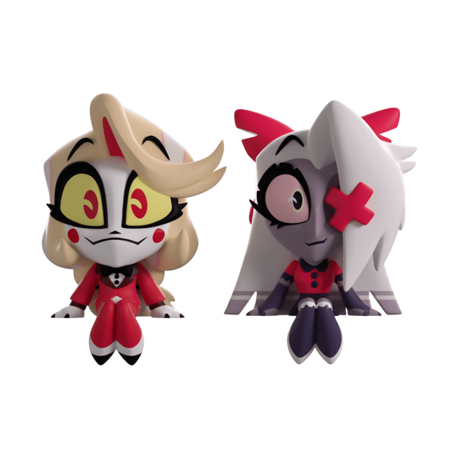 Hazbin Hotel - Charlie & Vaggie Monitor Buddiez 2.5" Vinyl Figure 2-Pack