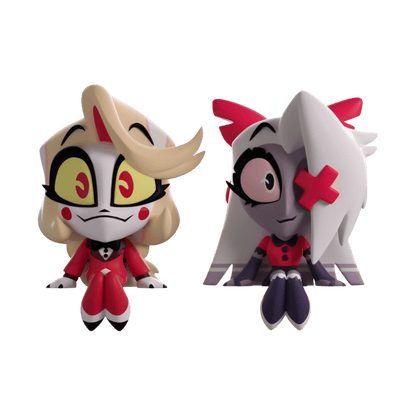 Hazbin Hotel - Charlie & Vaggie Monitor Buddiez 2.5" Vinyl Figure 2-Pack