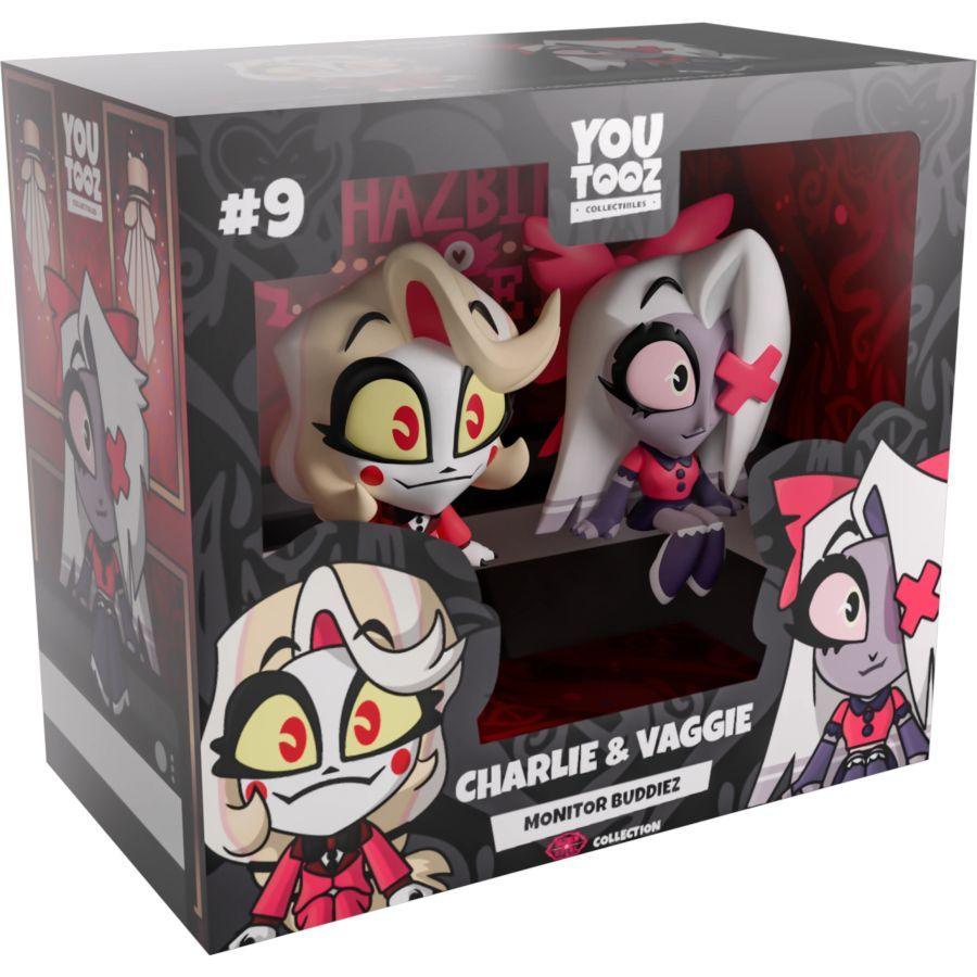Hazbin Hotel - Charlie & Vaggie Monitor Buddiez 2.5" Vinyl Figure 2-Pack