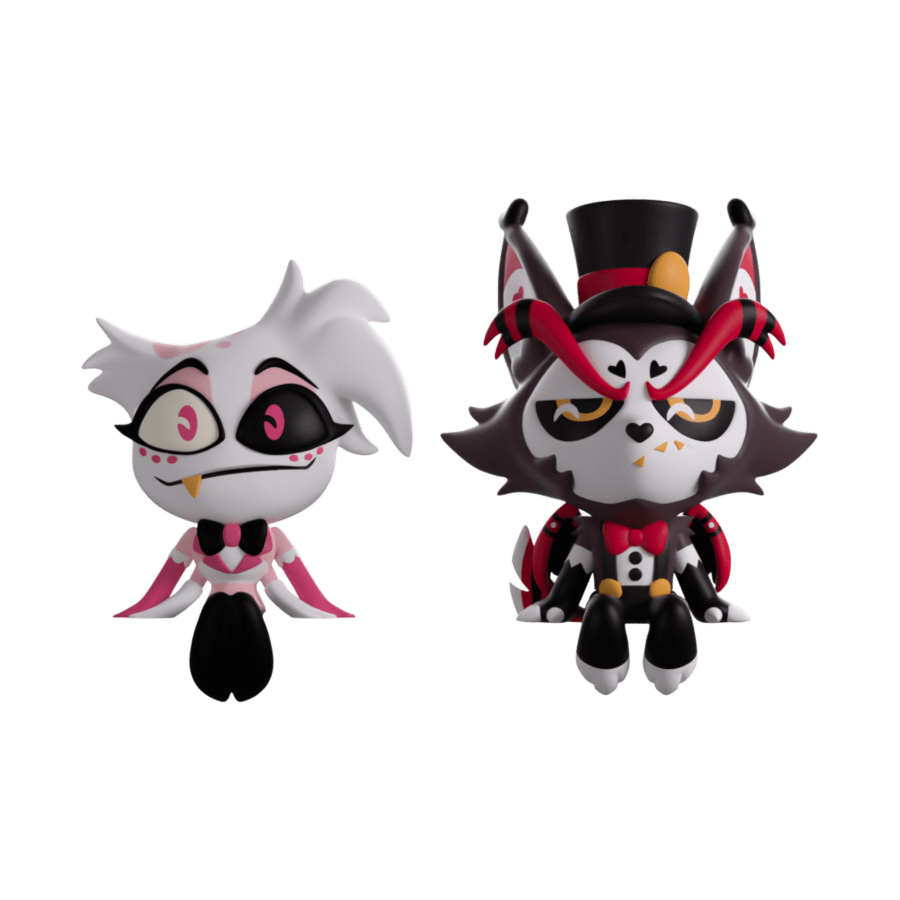 Hazbin Hotel - Angel Dust & Husk Monitor Buddiez 2.5" Vinyl Figure 2-Pack