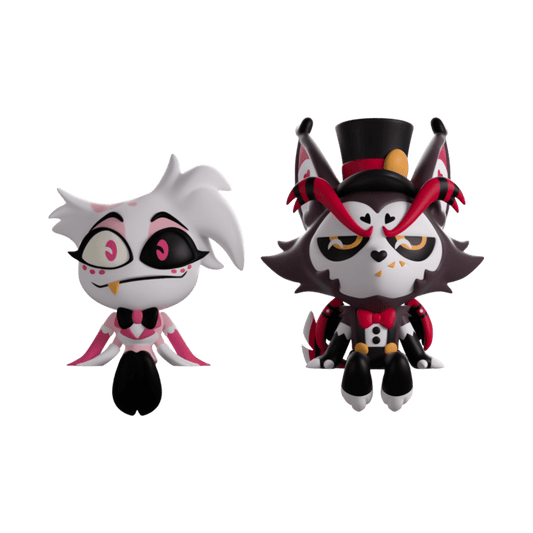 Hazbin Hotel - Angel Dust & Husk Monitor Buddiez 2.5" Vinyl Figure 2-Pack