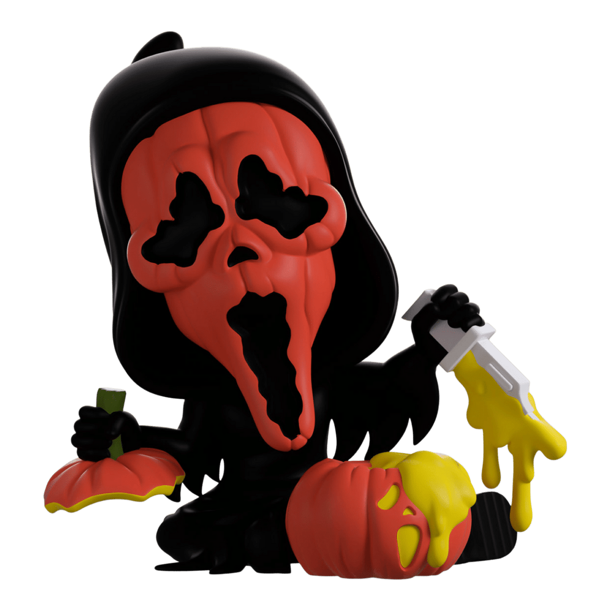 Ghost Face - Glow In The Dark Pumpkin Mask Ghost Face Vinyl