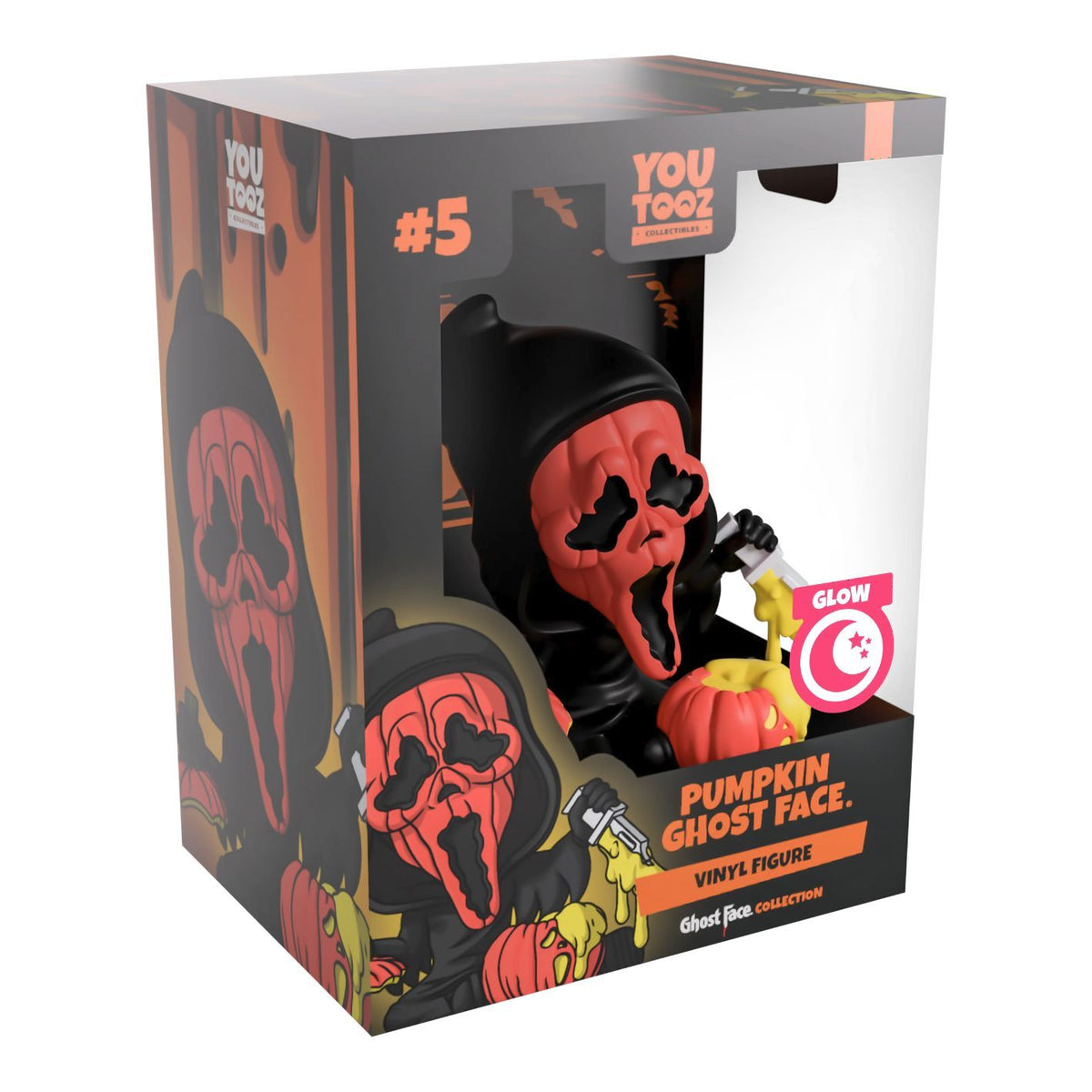 Ghost Face - Glow In The Dark Pumpkin Mask Ghost Face Vinyl