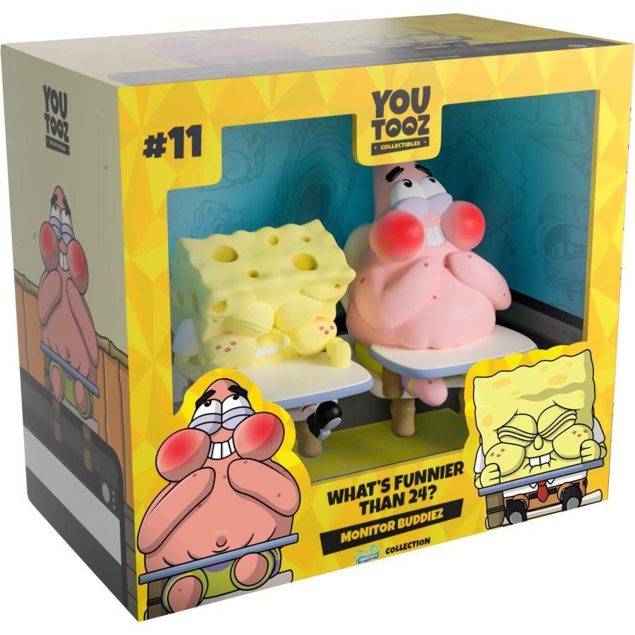 SpongeBob SquarePants - What's Funnier Than 24? Monitor Buddiez 2.5" Vinyl Figure 2-Pack