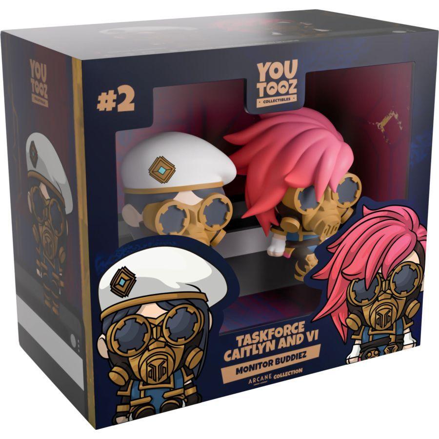 Arcane: League of Legends - Taskforce Caitlyn and Vi Monitor Buddiez 2.5" Vinyl Figure 2-Pack
