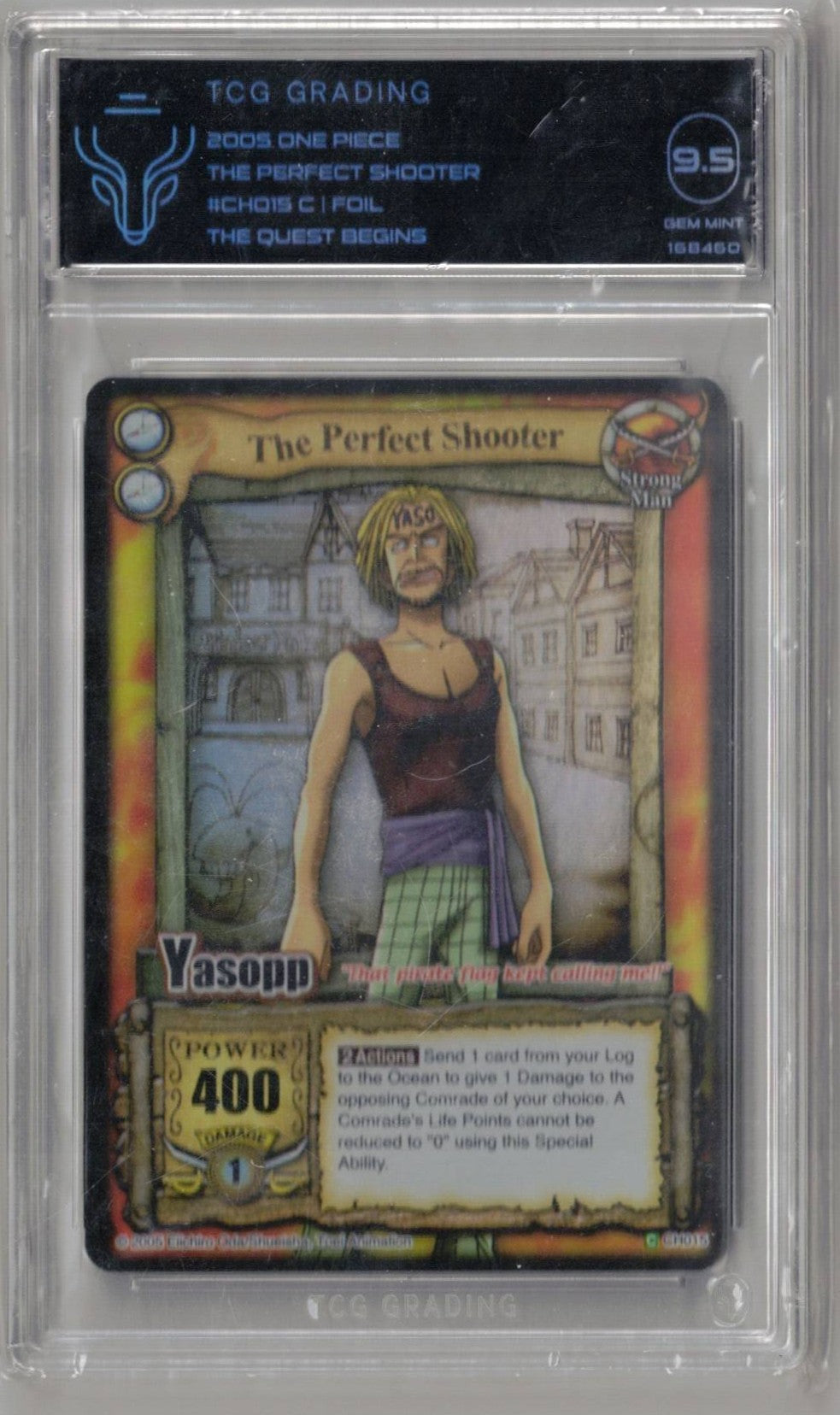 2005 One Piece The Quest Begins The Perfect Shooter Yasopp #CHOIS C - TCG 9.5