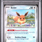 2025 Pokemon Pre En-Prismatic Evolutions 074 Eeve Master Ball Reverse Holo - PSA 8