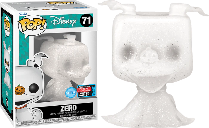 The Nightmare Before Christmas -  Zero (Glitter) 2022 Fall Convention Pop Vinyl #71