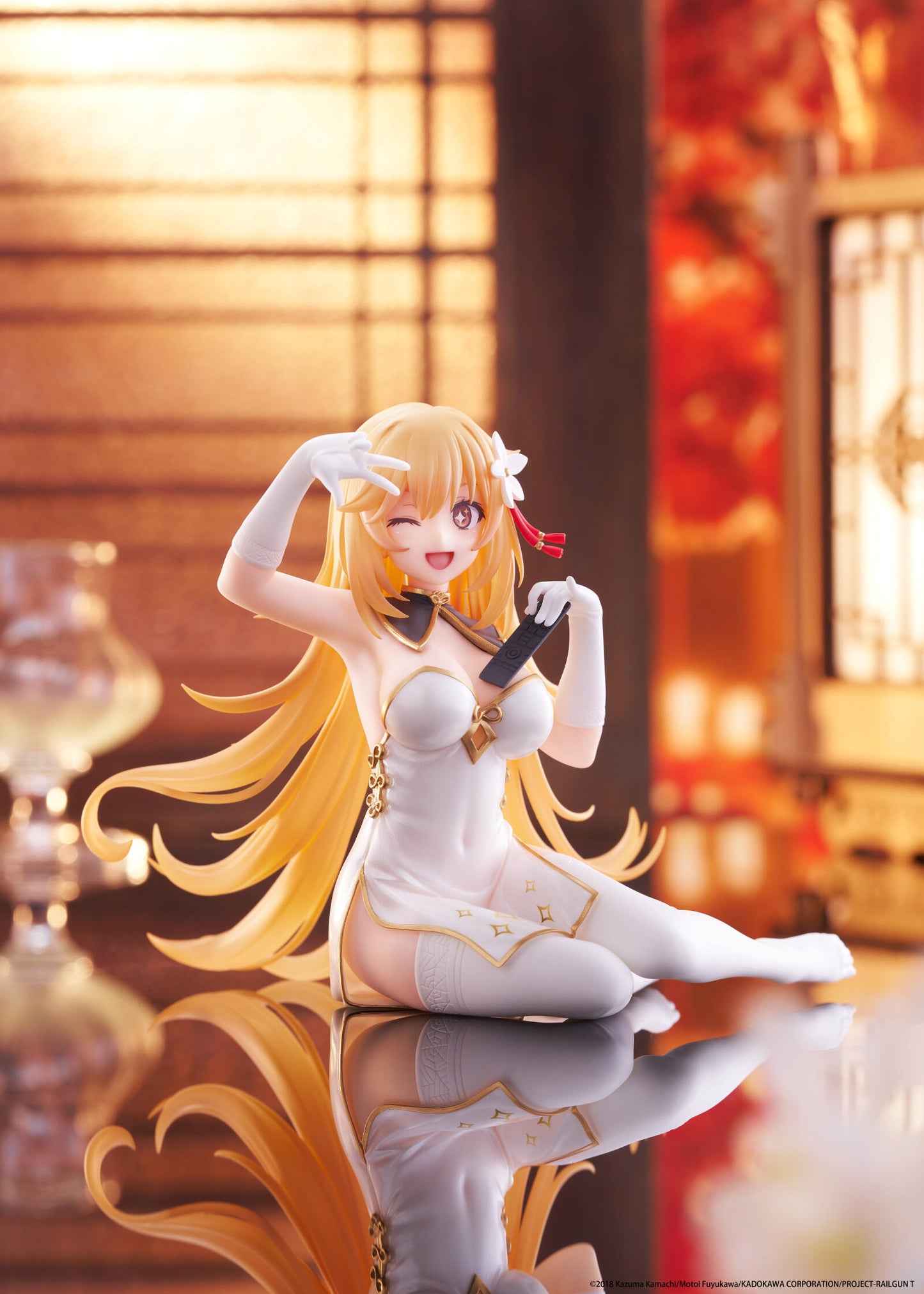 A Certain Scientific Railgun Desktop Cute Figure Misaki Shokuho (Chinese Dress Version)