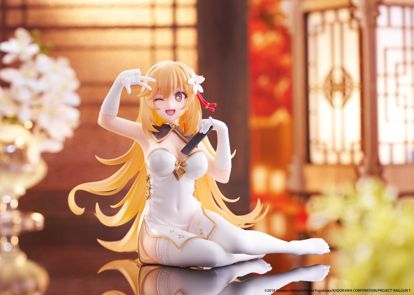 A Certain Scientific Railgun Desktop Cute Figure Misaki Shokuho (Chinese Dress Version)