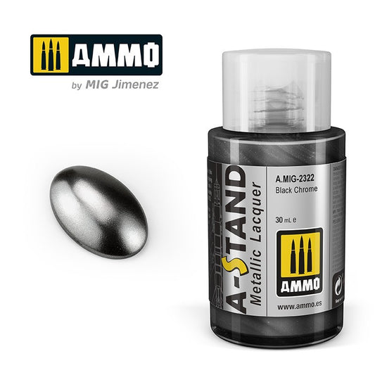 Ammo by MIG - A-Stand - Black Chrome 30ml