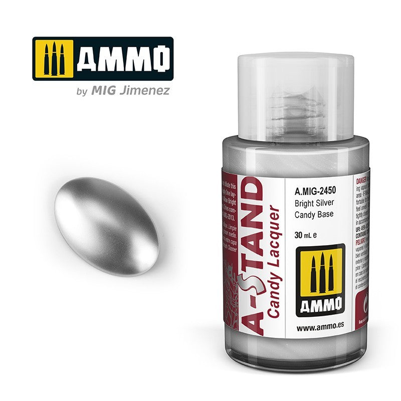 Ammo by MIG - A-Stand - Bright Silver Candy Base 30ml