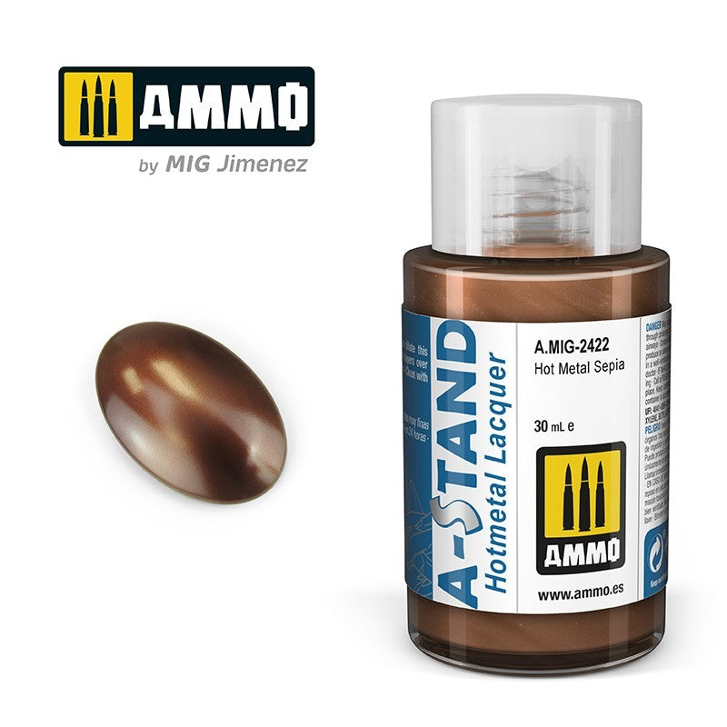 Ammo by MIG - A-Stand - Hot Metal Sepia   30ml