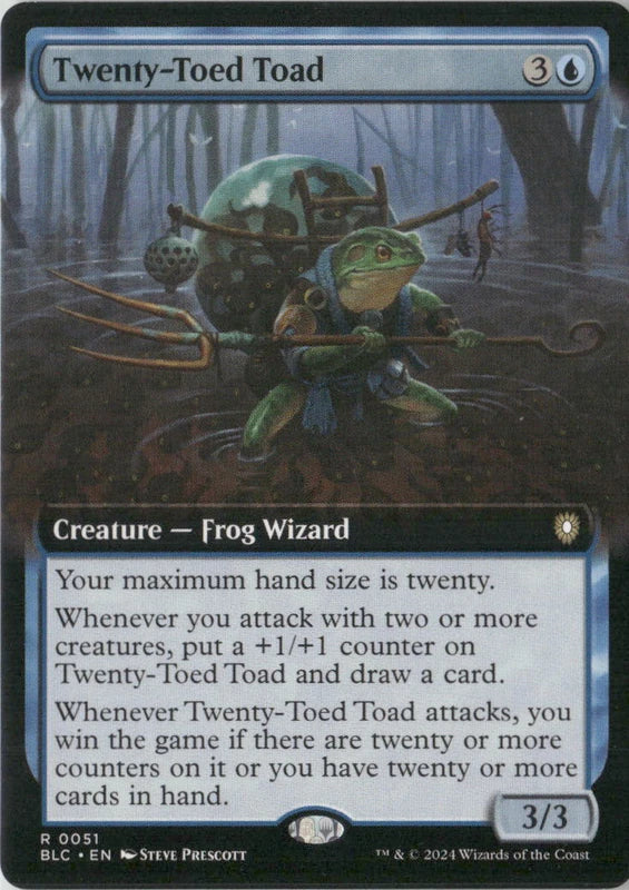 Scan Image | Twenty-Toed Toad (Extended Art) - Commander: Bloomburrow | [153685AB]