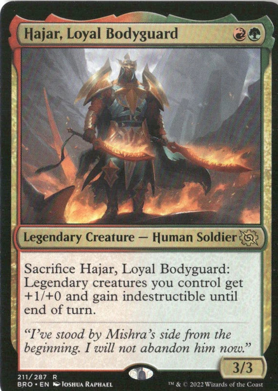 Hajar, Loyal Bodyguard - The Brothers' War
