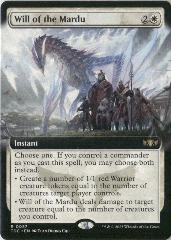 Scan Image | Will of the Mardu (Extended Art) - Commander: Tarkir: Dragonstorm | [87779F9C]
