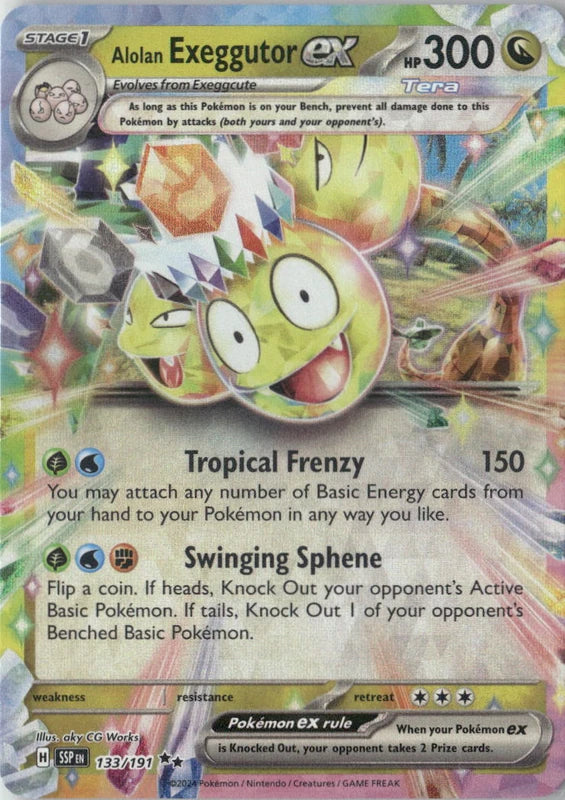 Alolan Exeggutor ex - 133/191 - SV08: Surging Sparks