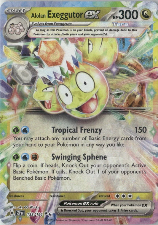 Alolan Exeggutor ex - 133/191 - SV08: Surging Sparks