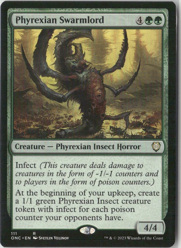 Scan Image | Phyrexian Swarmlord - Commander: Phyrexia: All Will Be One | [CD8708CA]