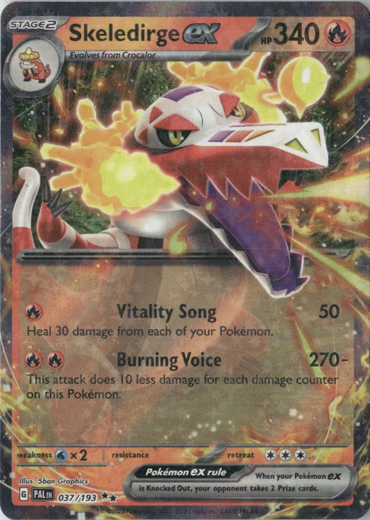 Skeledirge ex - 037/193 - SV02: Paldea Evolved