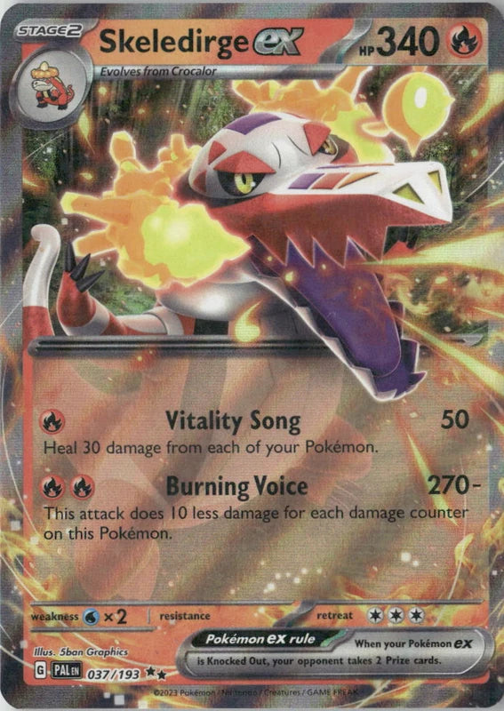 Skeledirge ex - 037/193 - SV02: Paldea Evolved