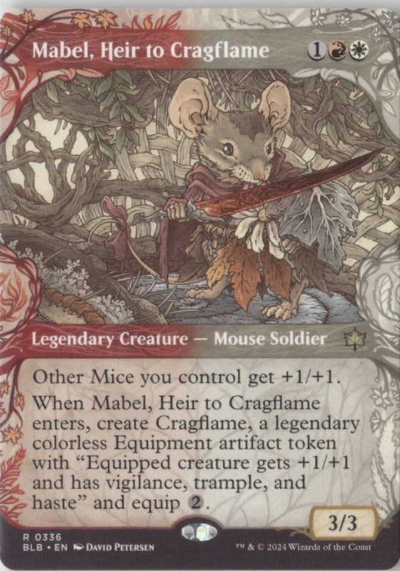 Scan Image | Mabel, Heir to Cragflame (Showcase) - Bloomburrow | [FFB1EBF0]