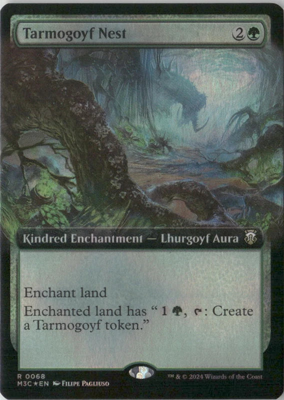 Scan Image | Tarmogoyf Nest (Extended Art) (Ripple Foil) - Commander: Modern Horizons 3 | [38BBCCE4]