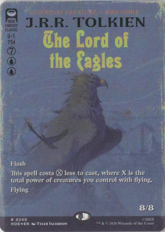 Scan Image | The Lord of the Eagles (Borderless) (Surge Foil) - The Hobbit | [0B1629F1]
