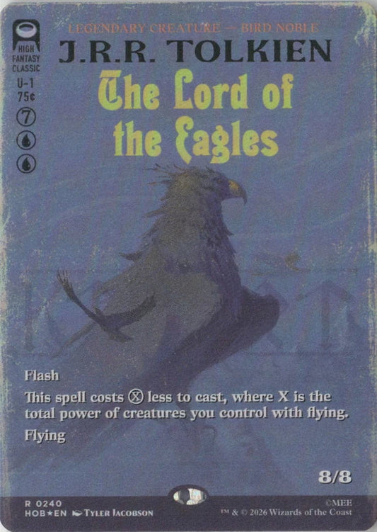 Scan Image | The Lord of the Eagles (Borderless) (Surge Foil) - The Hobbit | [0B1629F1]
