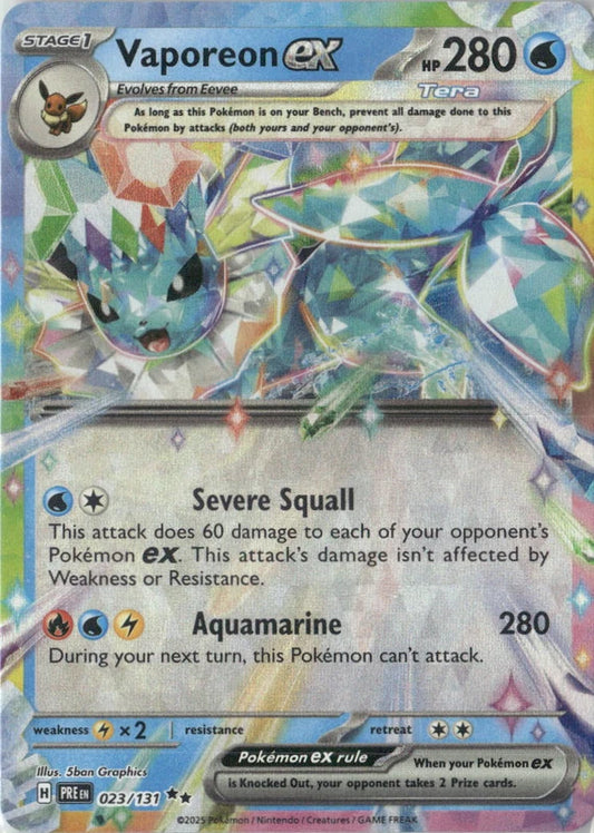 Vaporeon ex - 023/131 - SV: Prismatic Evolutions
