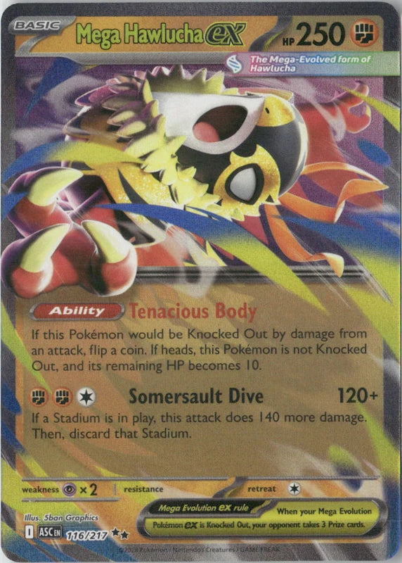 Mega Hawlucha ex - 116/217 - ME: Ascended Heroes