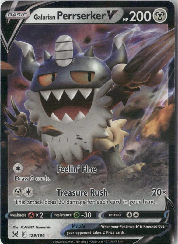 Galarian Perrserker V - SWSH11: Lost Origin