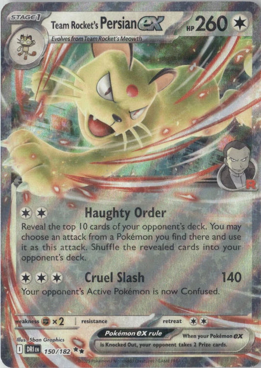 Team Rocket's Persian ex - 150/182 - SV10: Destined Rivals