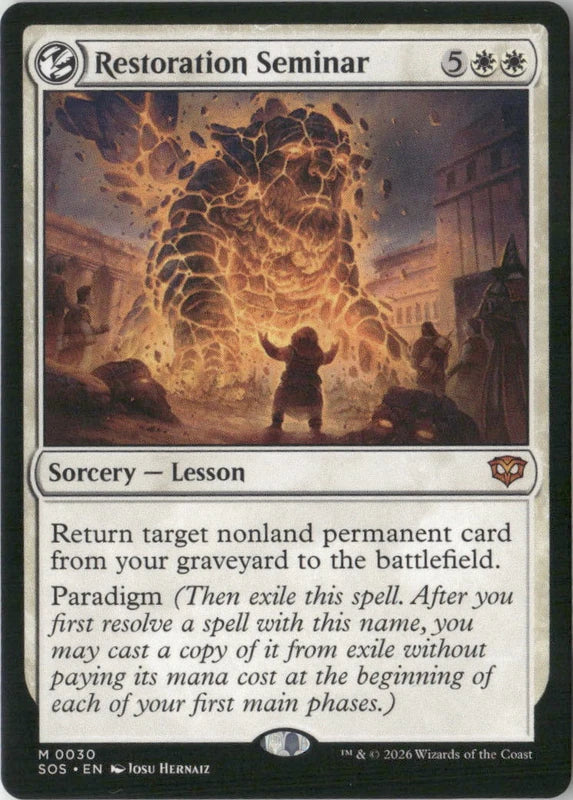 Scan Image | Restoration Seminar - Secrets of Strixhaven | [E4DBD6C3]