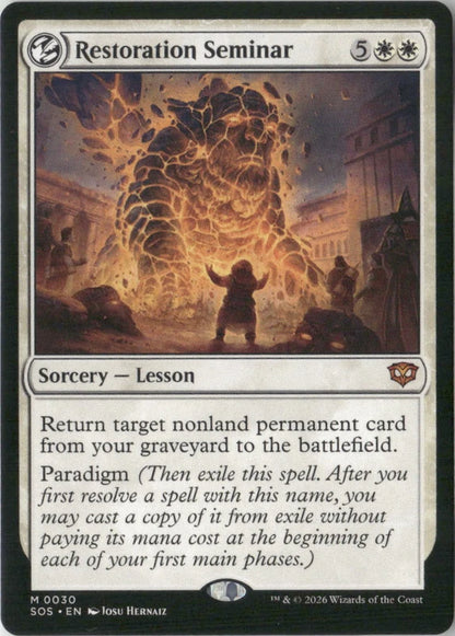 Scan Image | Restoration Seminar - Secrets of Strixhaven | [E4DBD6C3]