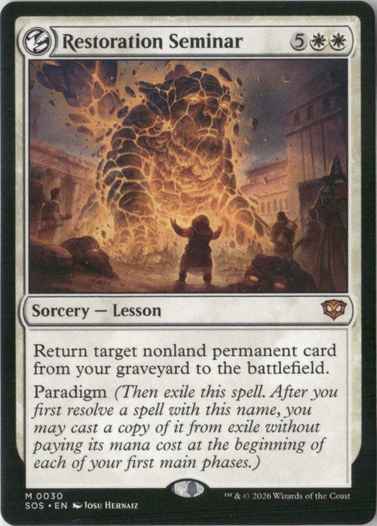 Scan Image | Restoration Seminar - Secrets of Strixhaven | [E4DBD6C3]