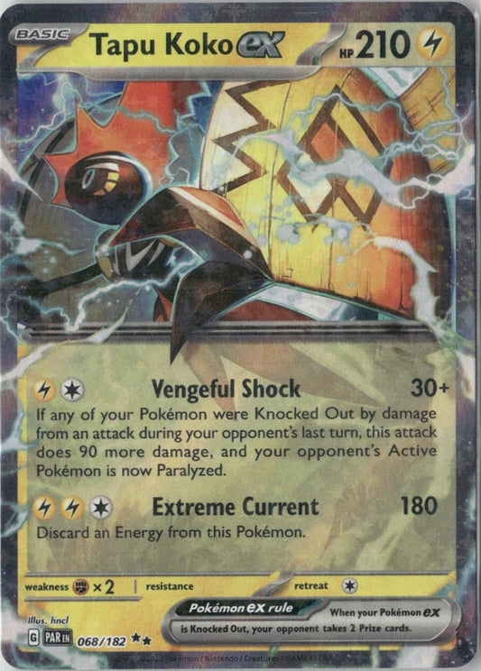 Tapu Koko ex - 068/182 - SV04: Paradox Rift