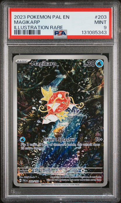 2023 Pokemon Pal En-Paldea Evolved 203 Magikarp Illustration Rare - PSA 9