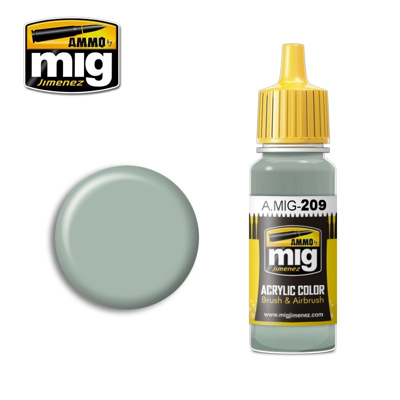 Ammo by MIG - Acrylic Color - Fs-36495 Light Gray 17ml
