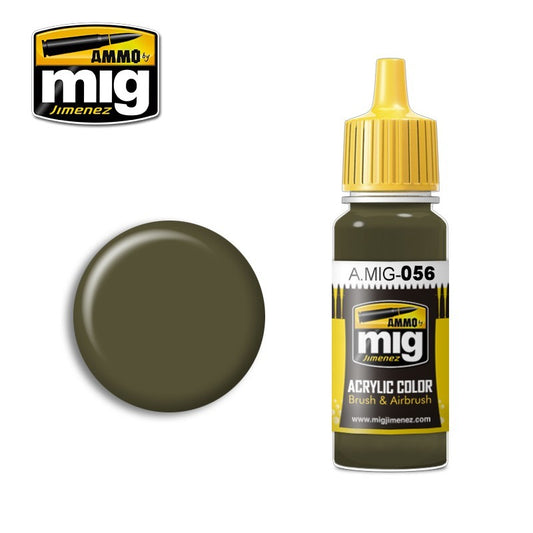Ammo by MIG - Acrylic Color - Green Khaki (Rlm 83) 17ml