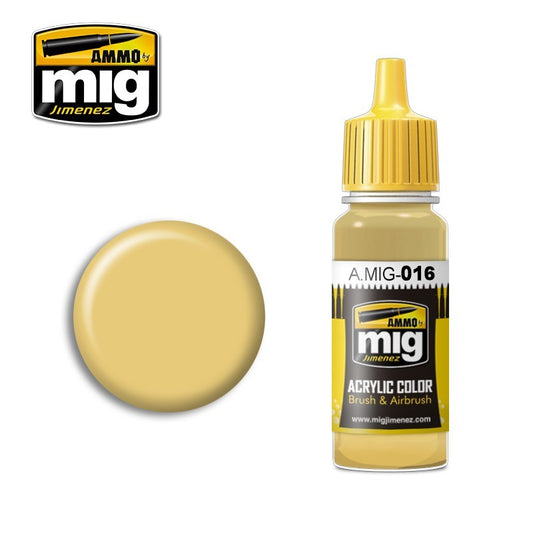 Ammo by MIG - Acrylic Color - Ral 8020 Gelbbraun 17ml