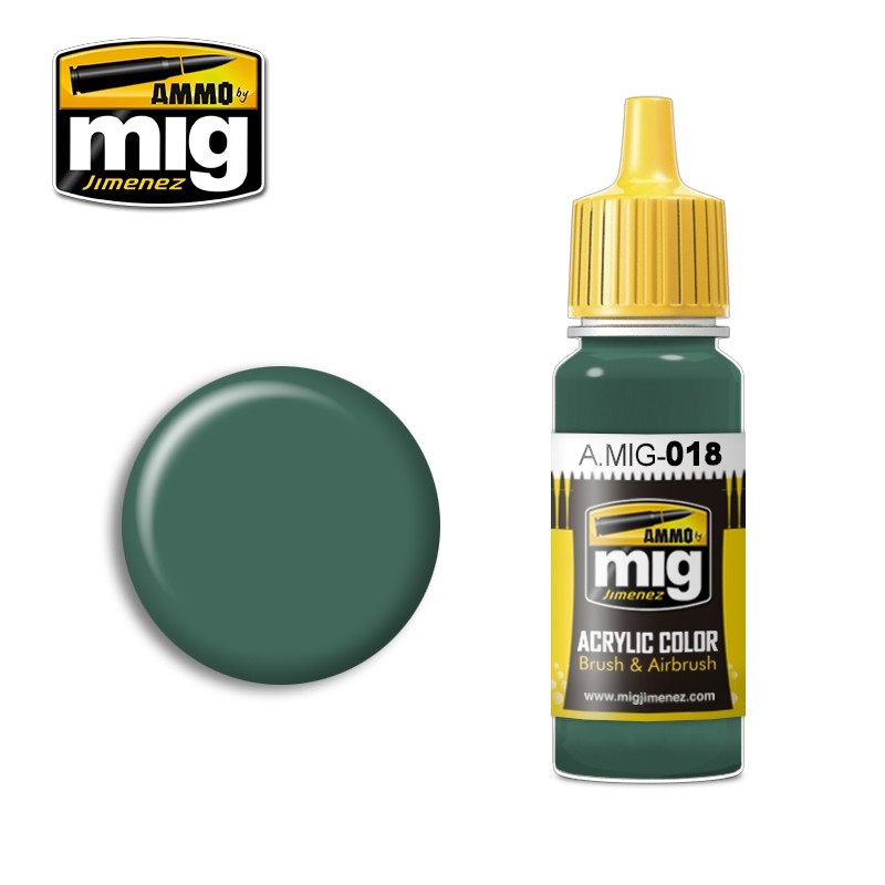 Ammo by MIG - Acrylic Color - Waffen Ss – Polizei Grün 17ml
