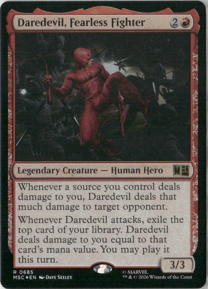 Scan Image | Daredevil, Fearless Fighter - Commander: Marvel Super Heroes | [7C603B06]