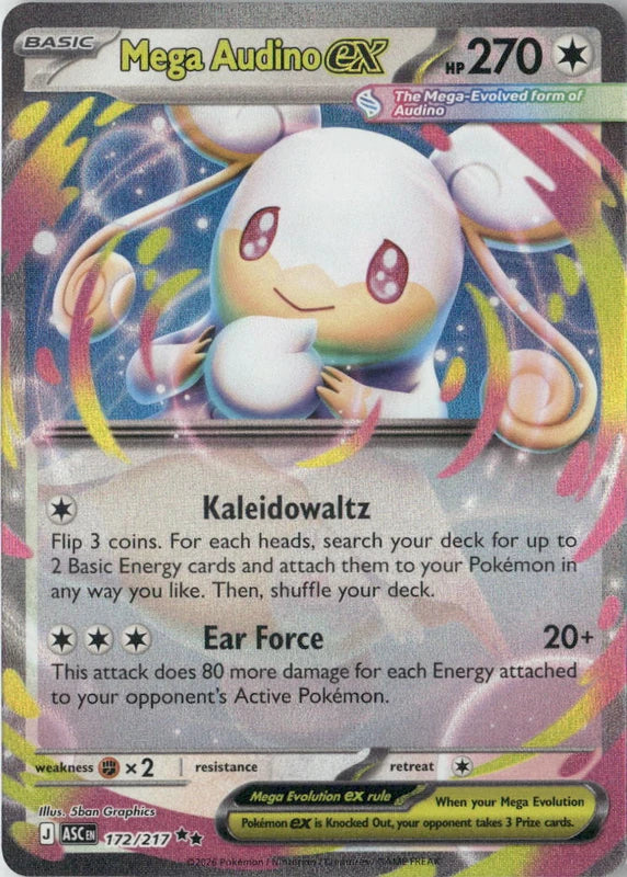 Mega Audino ex - 172/217 - ME: Ascended Heroes
