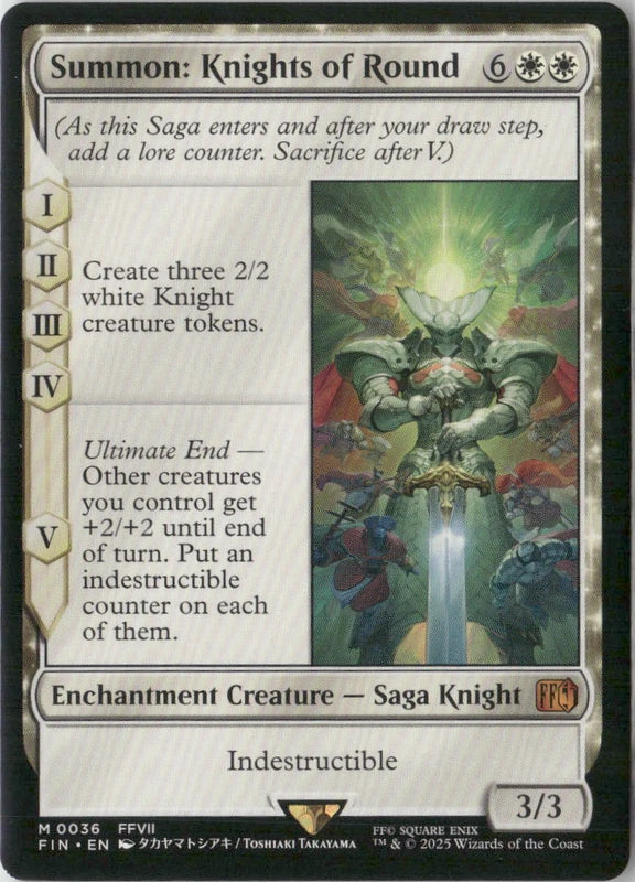 Scan Image | Summon: Knights of Round - FINAL FANTASY | [819FFA7D]