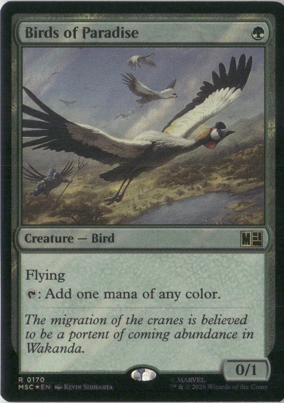 Scan Image | Birds of Paradise (Surge Foil) - Commander: Marvel Super Heroes | [F668F842]