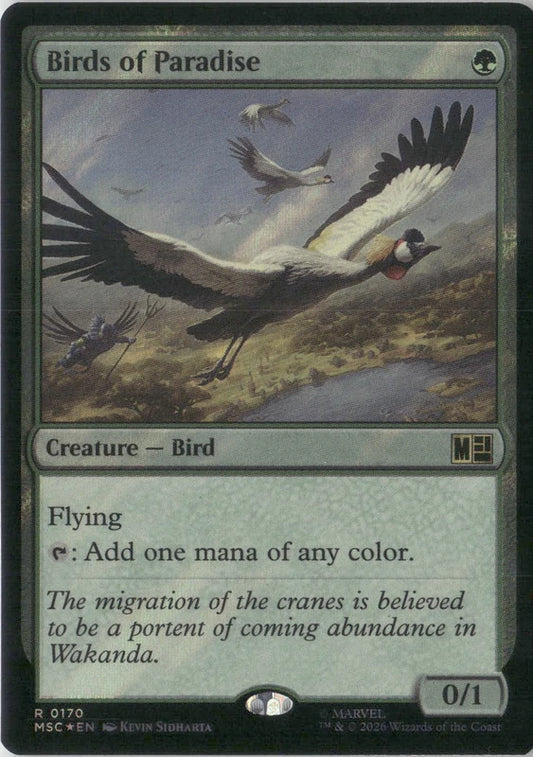 Scan Image | Birds of Paradise (Surge Foil) - Commander: Marvel Super Heroes | [F668F842]