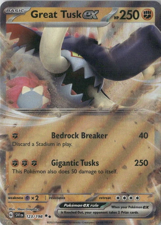Great Tusk ex - 123/198 - SV01: Scarlet & Violet Base Set