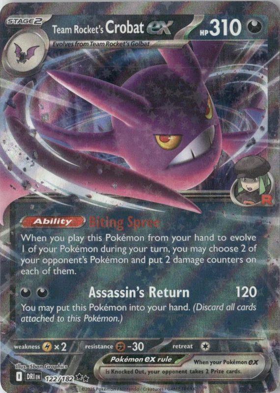 Team Rocket's Crobat ex - 122/182 - SV10: Destined Rivals