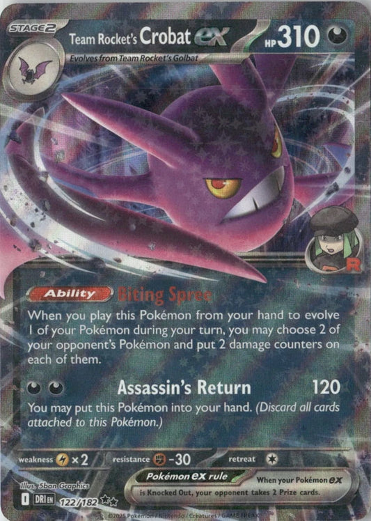 Team Rocket's Crobat ex - 122/182 - SV10: Destined Rivals